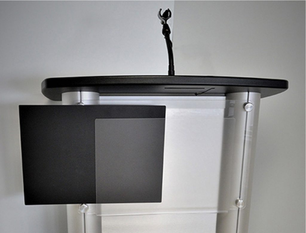 Aluminum lectern accessories