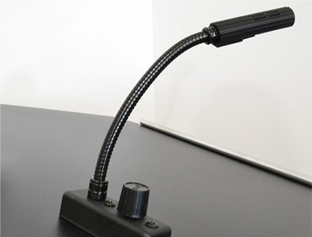 Lectern microphone attachment