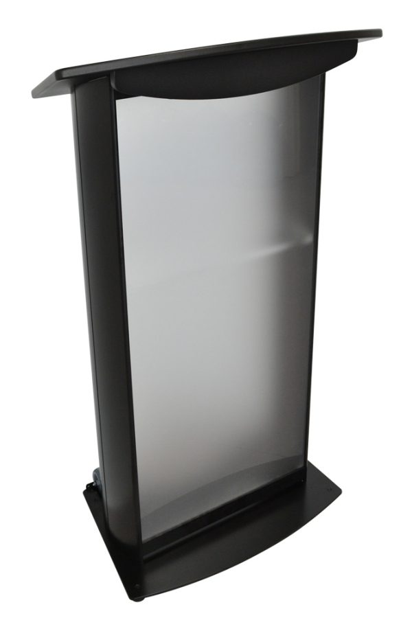 H2 Deluxe Lectern black frosted acrylic front