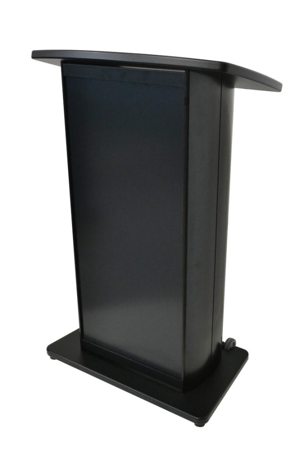 H2W Lectern black aluminum black front