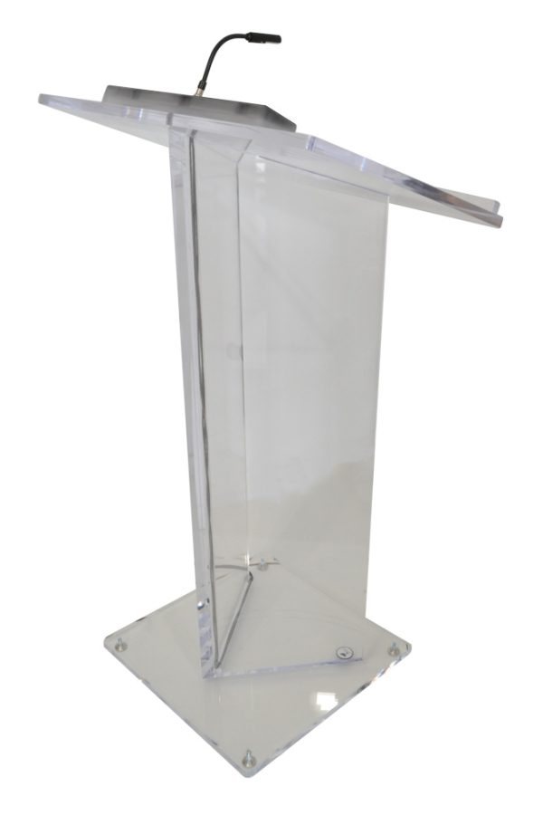Evening Gala Lectern with AV Connections front
