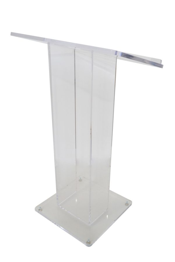 Custom Acrylic Lectern front