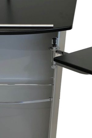Black Laptop Swivel Shelf For Aluminum Lectern