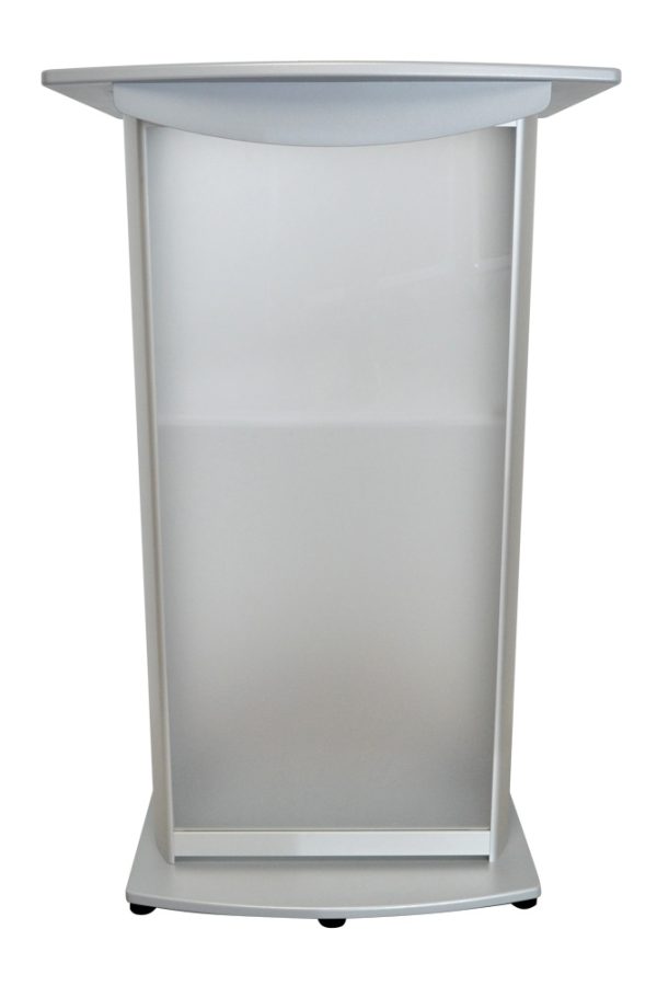 H2 Standard Lectern silver acrylic front