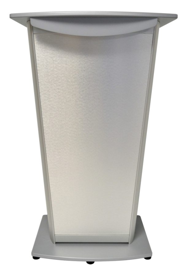 VH1 Standard Lectern silver brushed front