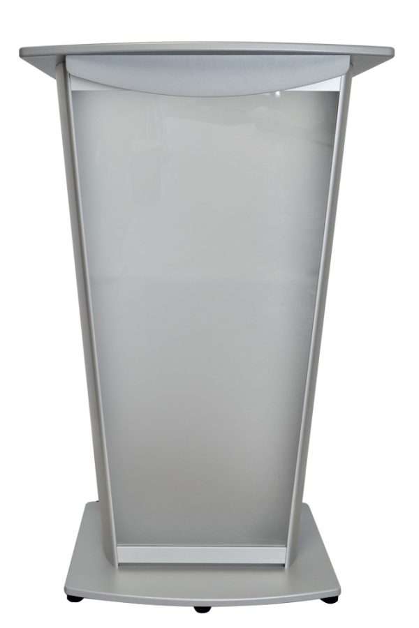 VH1 Standard Lectern silver frosted front