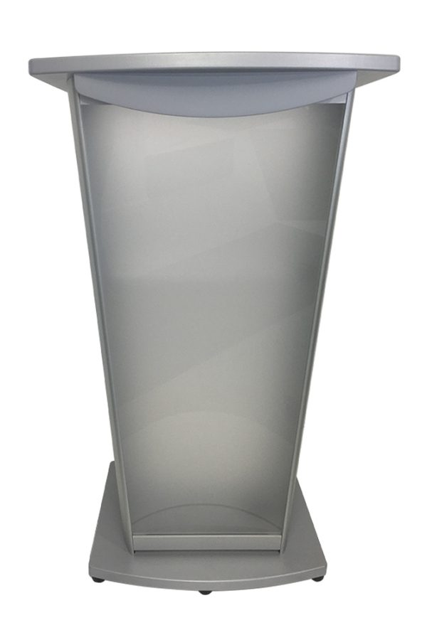 VH3 Lectern silver aluminum acrylic front