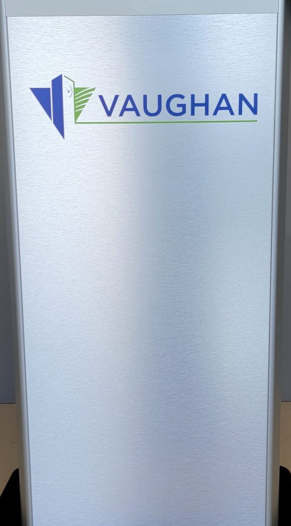 Vinyl Logo - 12"H x 16"W - Aluminum Lectern
