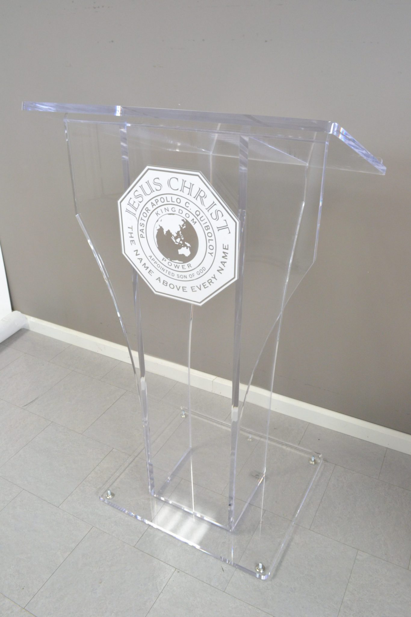 Sign - 3D Acrylic Signage Backing - Raised Logo Effect - Acrylic ...