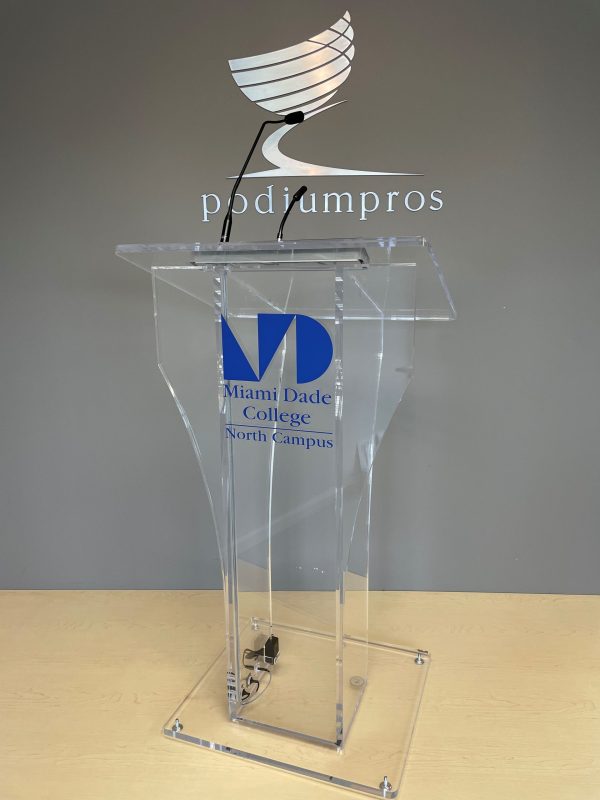 Column Flare Lectern With AV Connections - Image 5