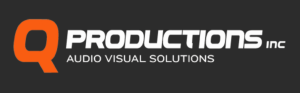 Q Productions logo dark