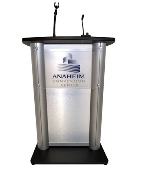 Customized aluminum lectern