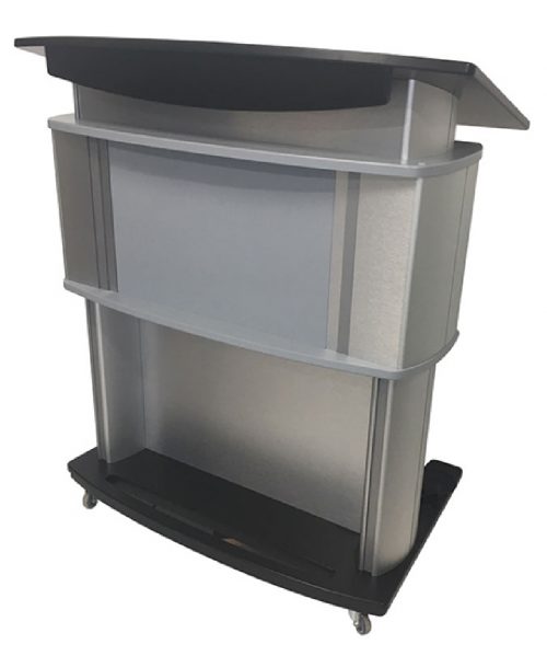 Wheelchair accessible aluminum motorized accessible lectern